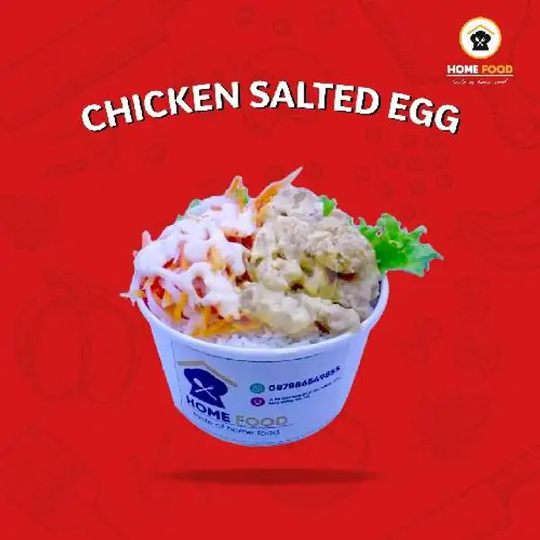 Chicken Salted Egg + Salad + Mayonaise | Home Food, Cipondoh