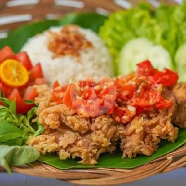 Paket Ayam Geprek Sambal Matah + Nasi | Lontong Sayur Padang Batununggal, Waas