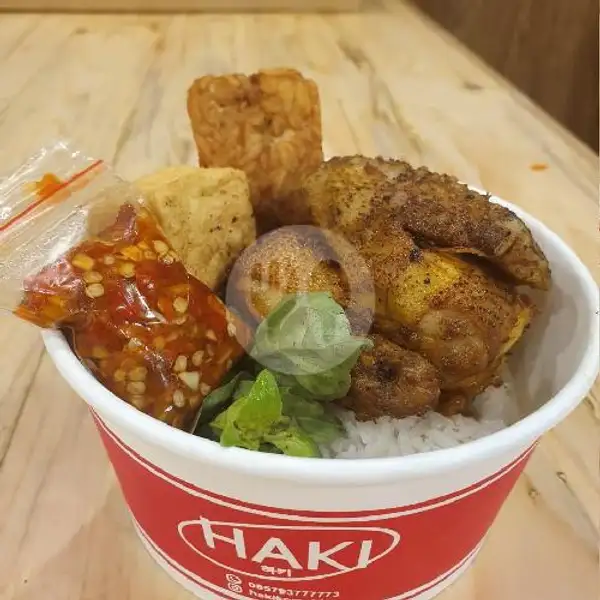 Nasi Ayam Sunda Kumplit  + Ocha | Haki Korea BBQ, Paskal