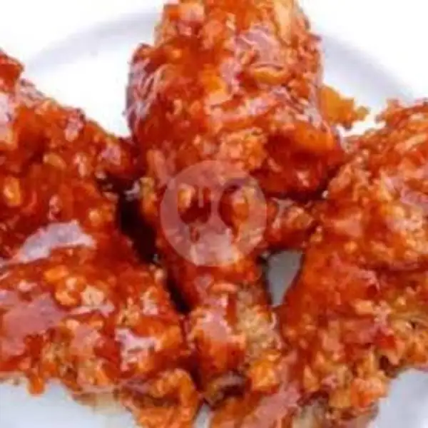 Fried Chicken BBQ + Nasi | Fried Chicken Geprek Alviko