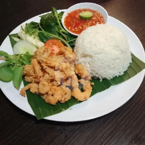 Nasi Tempong Udang Crispy | Warung Kank Supri, Denpasar