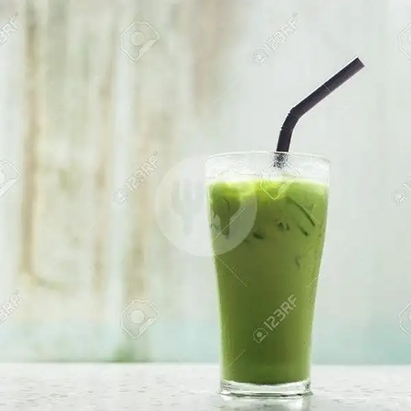 Es Green Tea | Ayam Bakar Madu & Goreng Kremes MAMA IRA, Bekasi Barat