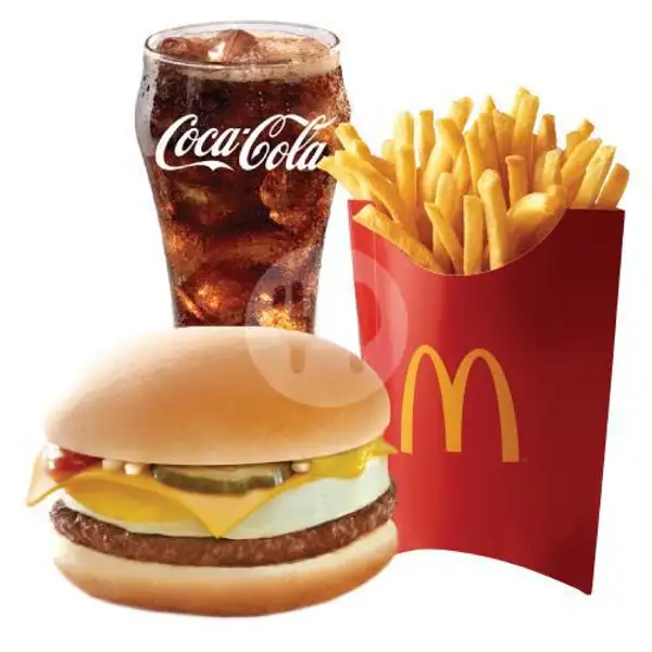 PaHeBat Cheeseburger with Egg, Large | McDonald's, New Dewata Ayu
