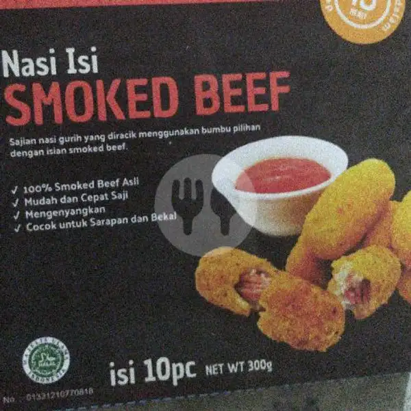 Nasi Isi Smoked Beef | Sireng (Nasi Isi Goreng Mozzarella)