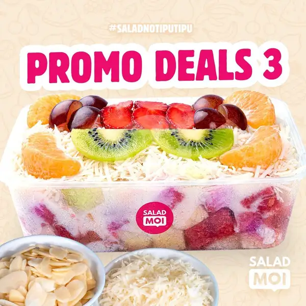 PROMO DEALS 3 | Salad MOI (#1 Healthy Salad Buah), Tugu