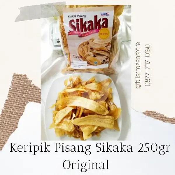 Keripik Pisang Sikaka Original 250gr | Bils Frozen Store