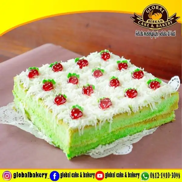 Lapis Pandan | Global Cake & Bakery,  Jagakarsa
