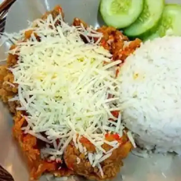 Nasi Ayam Geprek Krispy Keju+ Teh Obeng | Kuliner Kita, Panbil Mall