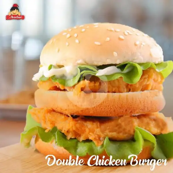 Double Chicken Burger | Kebab Turki Aboebah,Pondok Terong