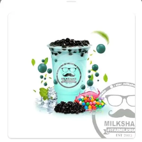 Bubble Gum Topping Bubble Chocochip | Star Milkshake, Tiban Koperasi