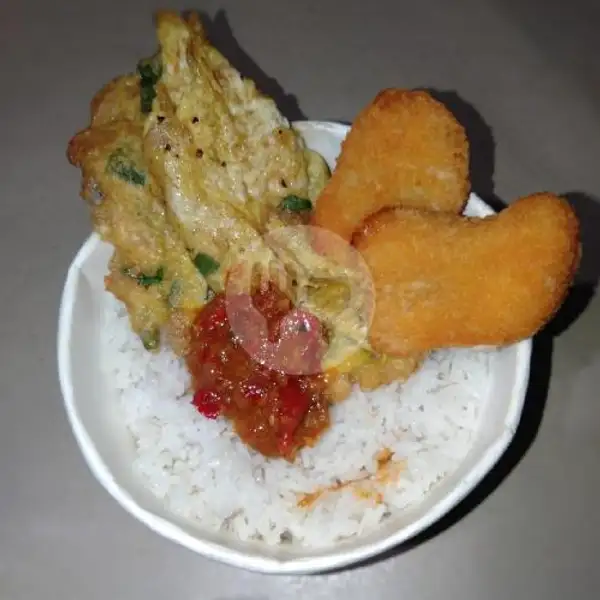 Rice Bowl Naget + Telur + Sambel | Special Nasi Goreng Mas Abid, Kyai Telingsing