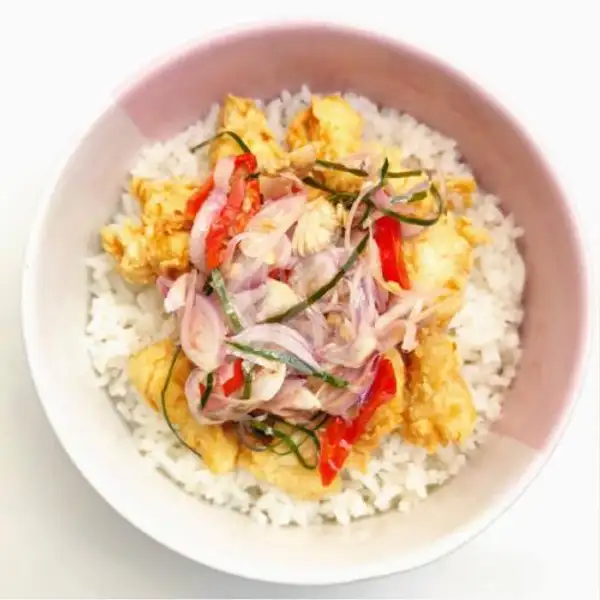 New Chicken Pop Sambal Kecombrang Rice bowl | Rumah Jajanan Hemat, Pura Demak