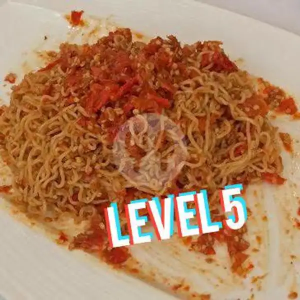 Indomie Goreng Rawit Hot Level 5 | Pisang Bakar IJ Kuliner, Padurenan