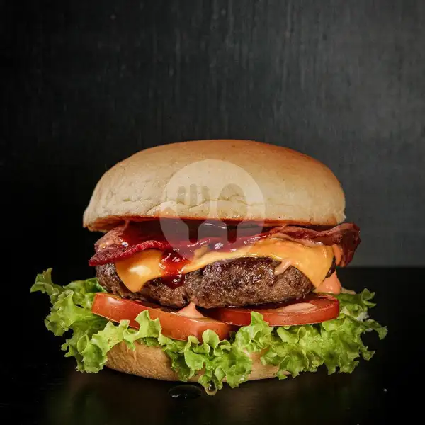Burger Bangor BBQ Smoke Beef  Cheese | Burger Bangor Express, Mangga Besar