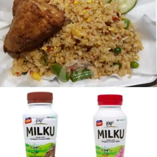 Paket SEHAT Nasi Goreng Ayam Krispi + Milku | DAPOER NANG'YA