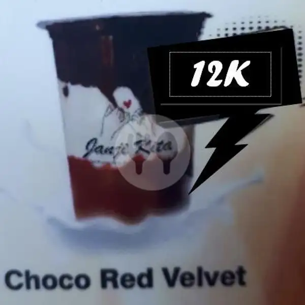 Choco Red Velvet Beverage | JANJI KITA spesial Mix Boba