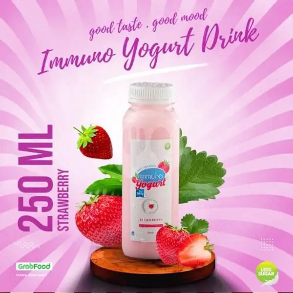 Strawberry Homemade Yogurt Drink 250ml | Bebek Dower, Point Kelapa Gading