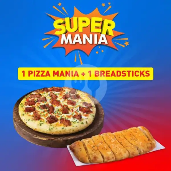 1 Pizza Mania + 1 Breadsticks | Domino's Pizza, Sawojajar