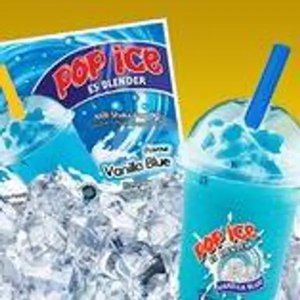 Pop Ice Vanilla Blue | Seblak & Soto Juice Nenk Ika, Raya Cijerah