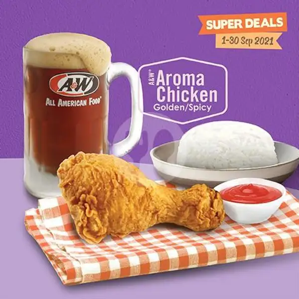 SUPER - Aroma Chicken, Rice & RB | A&W, Green Terrace TMII