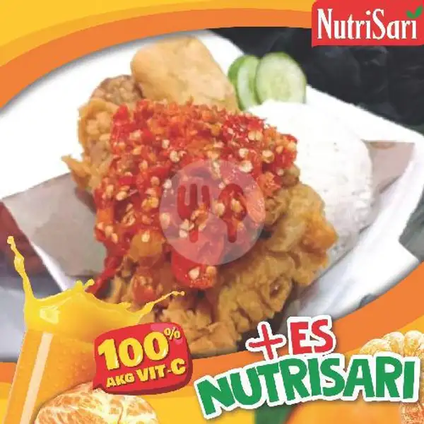 Paket Ayam Geprek+es Nutrisari | Dapur Yuk Ros, P Tirtayasa