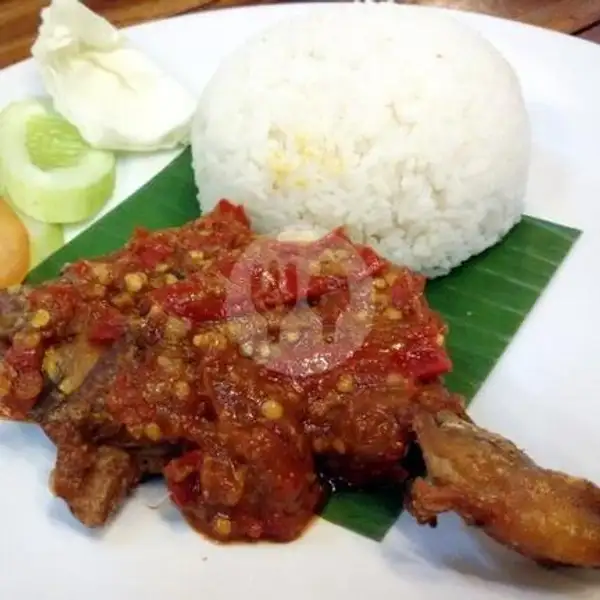 Nasi Putih Ayam Geprek Paha Sambel Merah | Nasi Goreng Aceh 21, Kebon Kacang