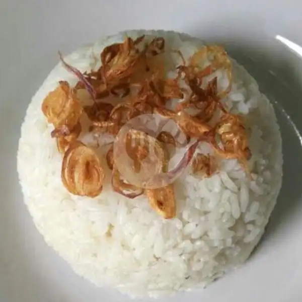Nasi Putih Tabur Bawang Goreng | Ayam Bakar dan Rendang, Sukarami