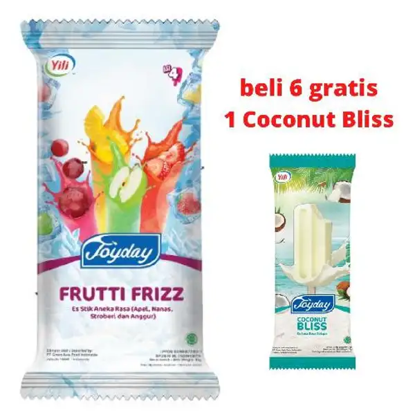 Joyday Frutti Frizz Buy 6 Get 1 Free Coconus bliss | Aice Ice Cream, Roxy