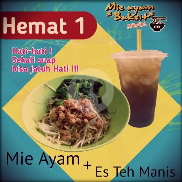 Hemat 1 Mie Ayam FREE Es Teh Manis | Mie Ayam Baksit, Gunung Sahari
