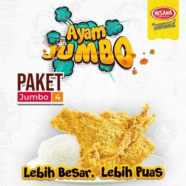 Paket Jumbo 4 | Hisana Fried Chicken, Srengseng 1
