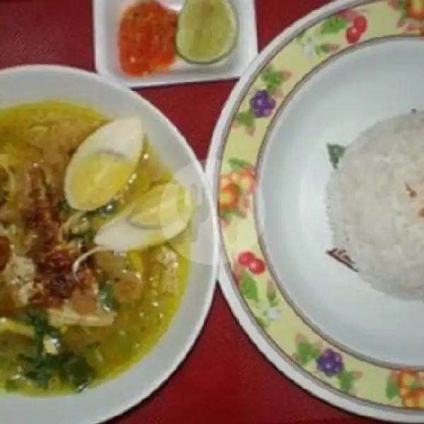 Soto Ayam+Ceker 5+Nasi Putih | Lalapan Ayam Taliwang Hj.Riyati
