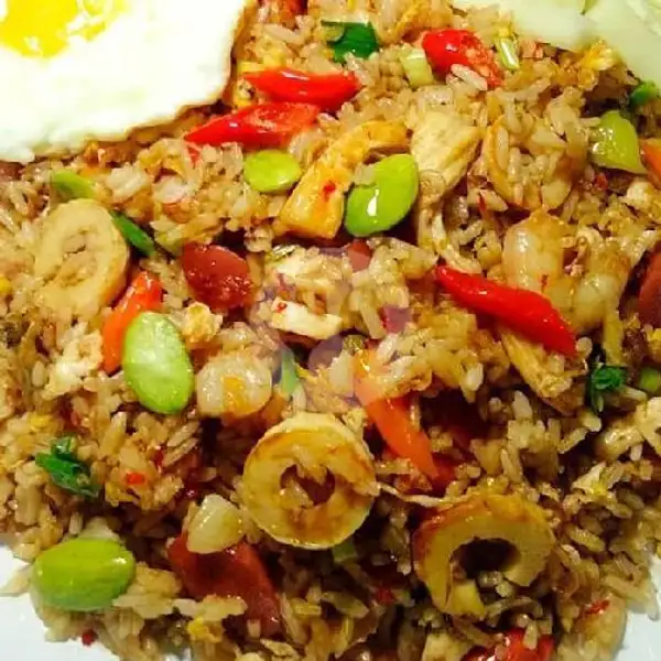 Nasi Goreng Pete + Es Teh | Special Nasi Goreng Suroboyo Cak Juned, Special Nasi Goreng