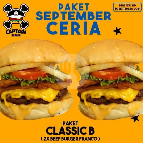 Classic B | Captain Burger, Genteng Biru