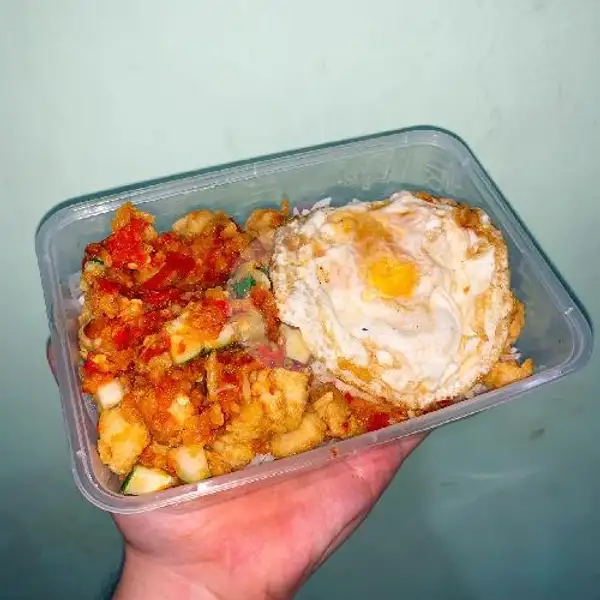 Ayam Pop Sambal Geprek Rice Box | Warung Makan C 11, Golden Land