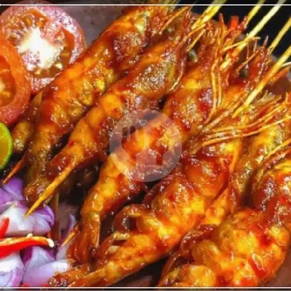 Udang Bakar Saus Tiram | Riana Jaya Sea Food 18 Ayam Kremes, Lingkar Utara