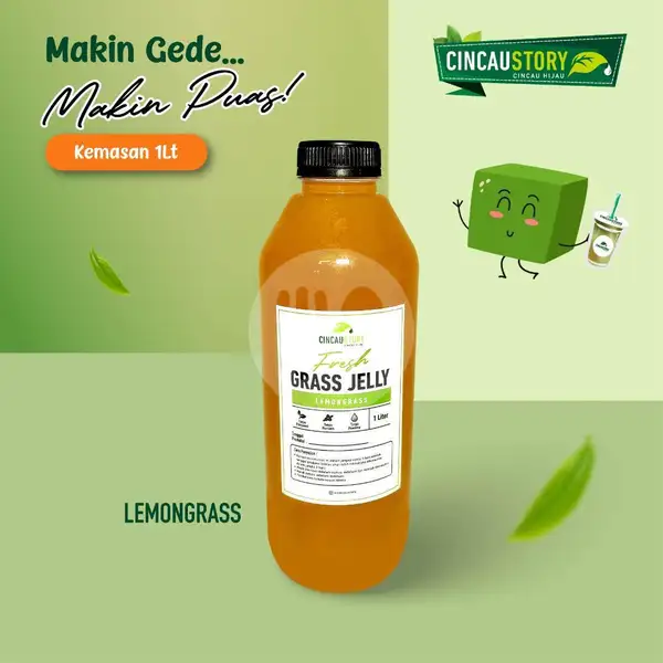 1 Liter Lemon Grass | Cincau Story, SPBU Pertamina