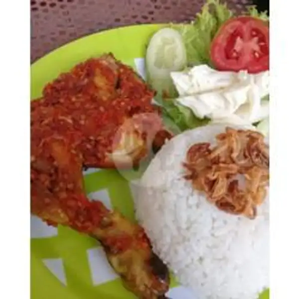 Ayam Penyet + Nasi Putih | Mie Kering Food & Drink, Garuda