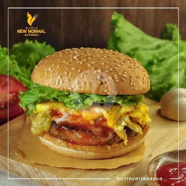 Chicken Egg Burger | Nasi Kulit New Normal, Express Mall SKA