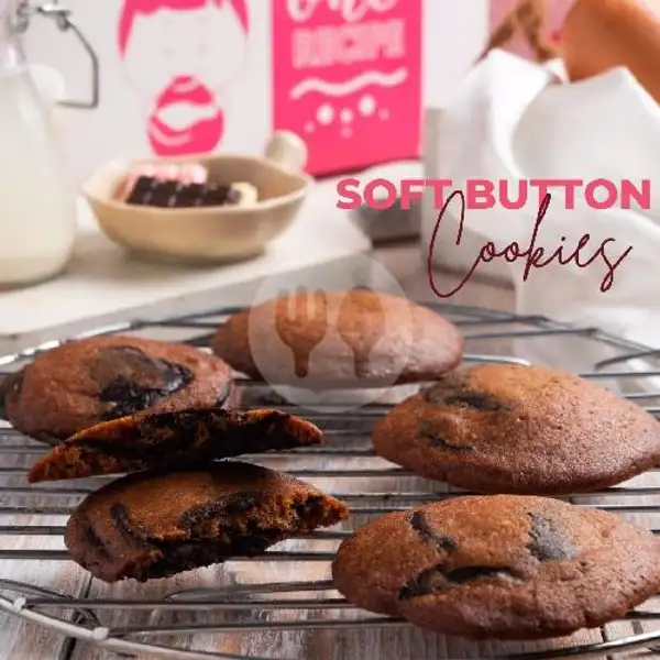 Choco Button Soft Cookies 9 Pcs | One Recipe, Double Eight Food Corner
