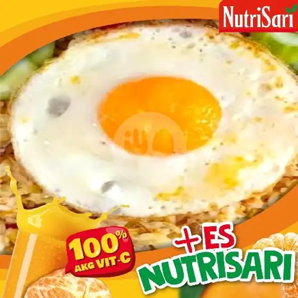 Paket Nasi Goreng Telur Mata Sapi/dadar+es Nutrisari | Nasi Goreng Rizky Banyuwangi, Bypass Ngurah Rai
