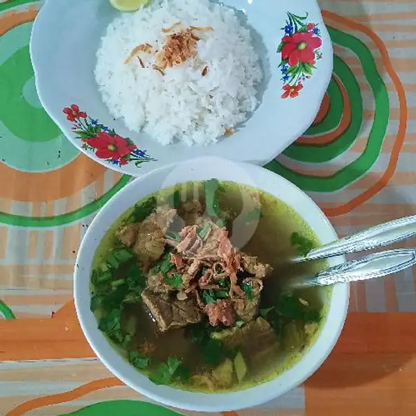 Sop Daging + Nasi | Sop Tunjang Pak Abu, Rawamangun