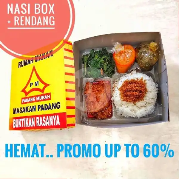NASI BOX+ RENDANG | Padang Murah