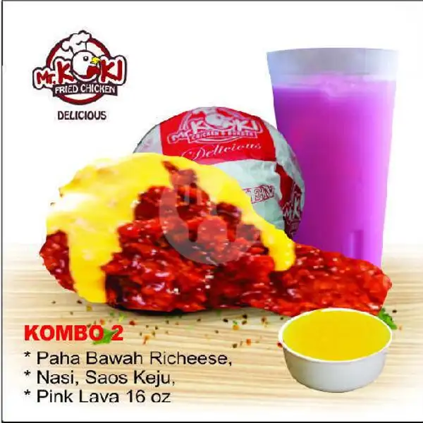 Kombo 2 ( Pilih Level 1 - 3 ) | Mr Koki Fried Chicken, Bukit Kecil