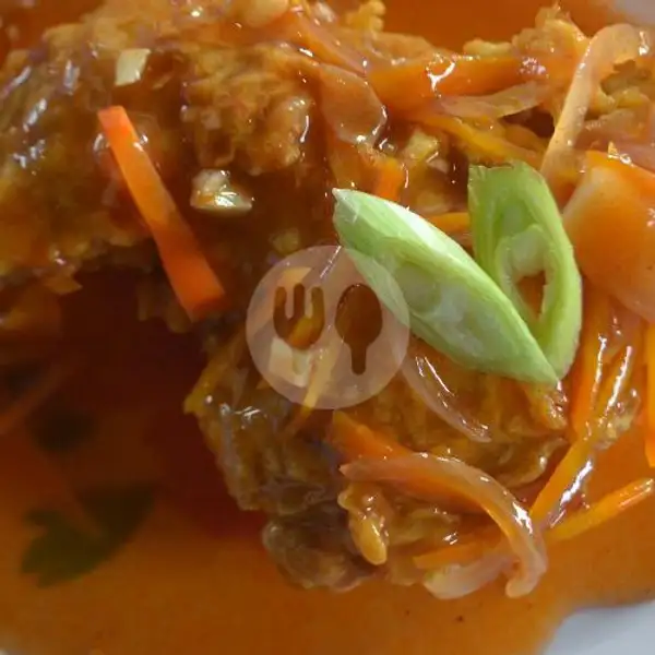 Ayam Goreng Tepung Saus Asam Manis + Nasi | Geprek Upi-Upi, Cengkareng