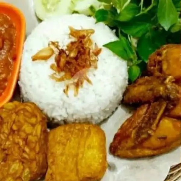 NASI+AYAM GORENG SAMBAL MATAH+TEMPE/TAHU | Ayam Bakar Geprek IBU MAY