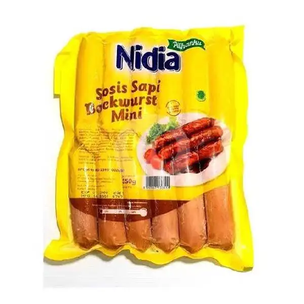 Nidia Sosis Sapi Mini Bockwurst | Peanut Garden Frozen Food, Kebon Kacang Tanah Abang