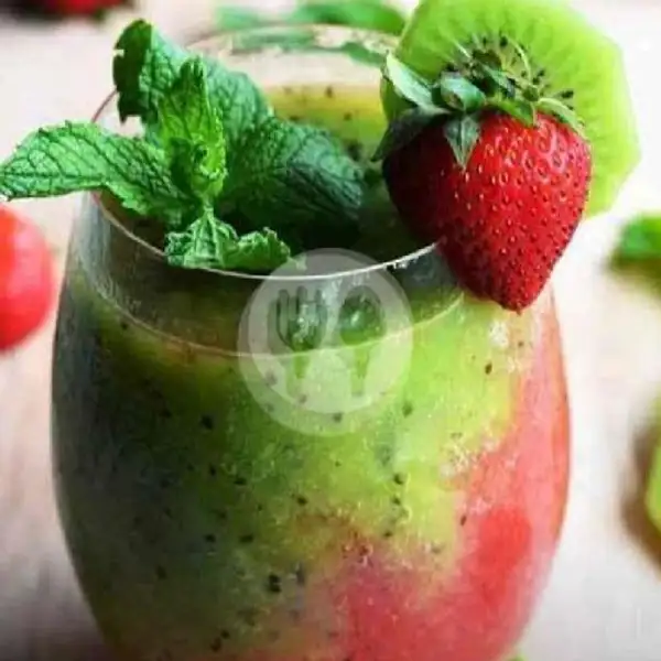 Jus Mix 2 Varian ( Strawberry + Kiwi ) | Juice Buah Ori