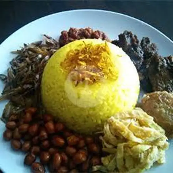 1 Naskun Komplit + 1 Naskun Ayam Telur + 2 Teh | Nasi Kuning Careta, Dg Tata Raya
