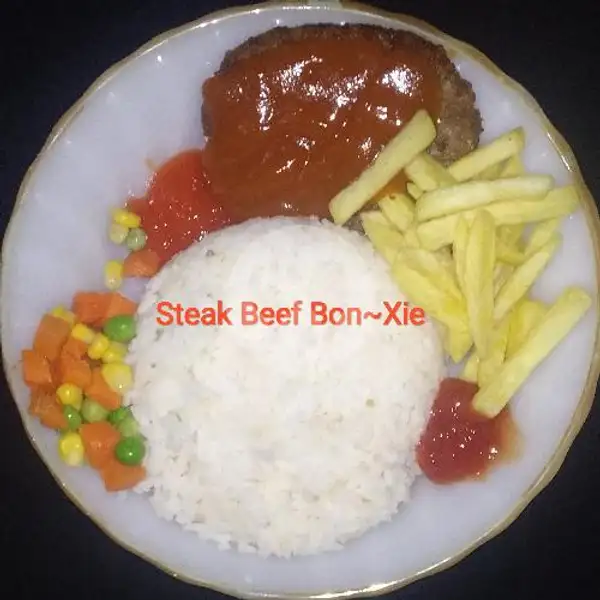 Steak Beef BBQ/Mushroom/Blackpepper | Bon-Xie Resto, Rawalumbu