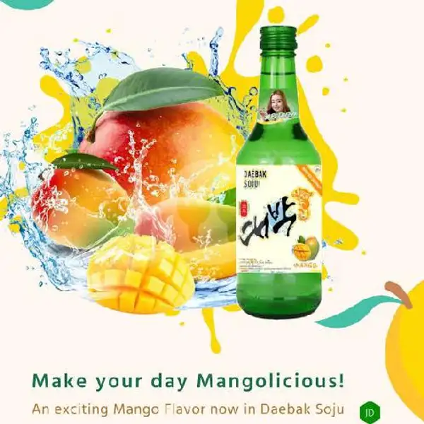 Soju Daebak Mango - Soju Import 360 Ml | KELLER K Beer & Soju Anggur Bir, Cicendo